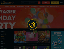 Tablet Screenshot of betvoyager.com